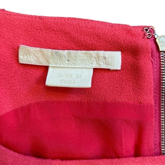 Antonio Berardi Salmon Pink Sheath Cocktail Back Zipper Italian Made Women’s S/M - Picture 2 of 15
